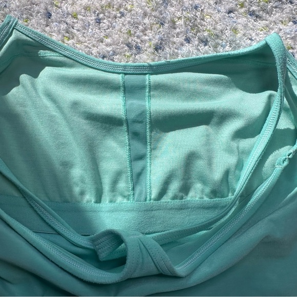 Lululemon Power Y Tank Top. Size: 6. Color: Heathered Menthol. Luon fabric. - Picture 7 of 8